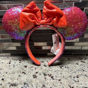Disney Resorts Shanghai Coral Ears with Colorful Bow